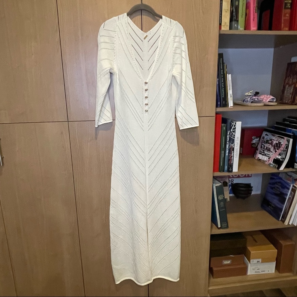 Cult Gaia “Jhene” off white knit midi dress.  NWT - Picture 3 of 7